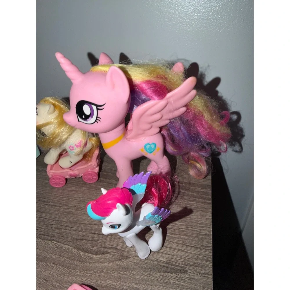 My Little Pony Lot vintage and modern  Figures with vintage baby Carriages